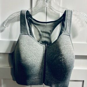 Gray Women's Sports Bra 1X